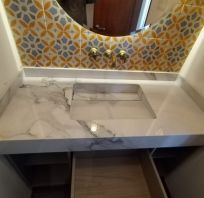 mesones para baños en marmol